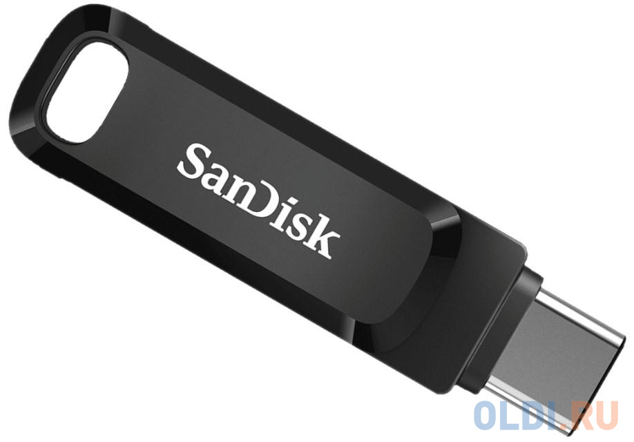 Флешка 128Gb SanDisk Ultra Dual Drive Go SDDDC3-128G-G46 USB C 3.2 gen1 черный внешний накопитель 128gb usb drive usb 2 0 sandisk blade sdcz50 128g b35