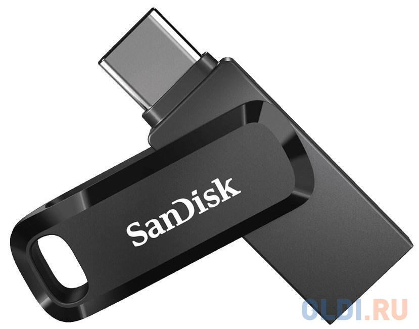 Флеш Диск Sandisk 128Gb Ultra Dual Drive Go SDDDC3-128G-G46 USB3.1 черный, размер 44.4x12.1x8.6 мм - фото 2