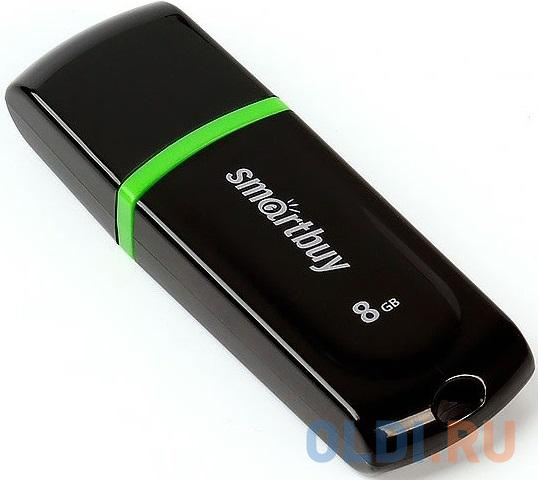 Внешний накопитель 8Gb USB Drive &lt;USB2.0 Smartbuy Paean Black (SB8GBPN-K) от OLDI