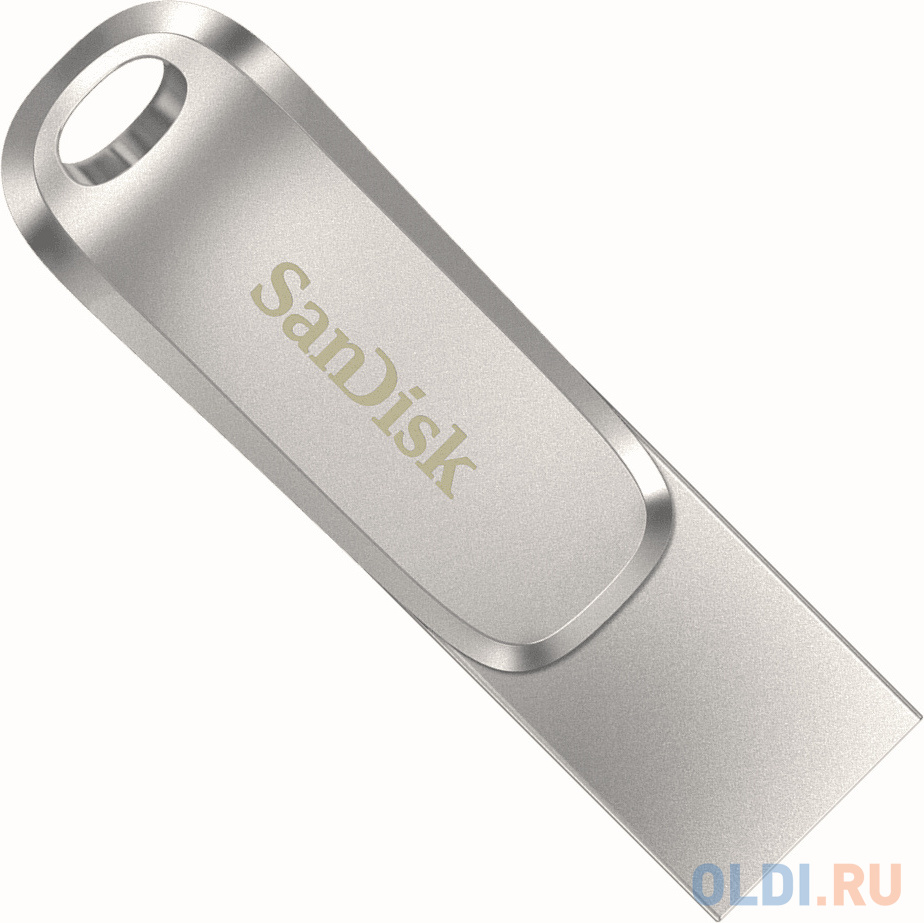 Флешка 256Gb SanDisk Ultra Dual Drive Luxe USB 3.1 USB Type-C серебристый SDDDC4-256G-G46 флешка 256gb kingston datatraveler microduo 3c g3 usb type c usb 3 2 фиолетовый