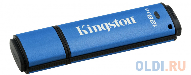 

Флэш-драйв Kingston DataTraveler Vault Privacy 3.0, 128 Гб, USB 3.0, Синий