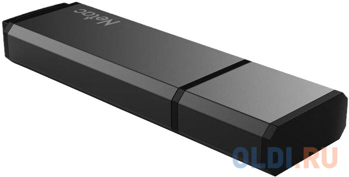 Флеш Диск Netac U351 256Gb <NT03U351N-256G-30BK>, USB3.0, с колпачком, металлическая чёрная фото
