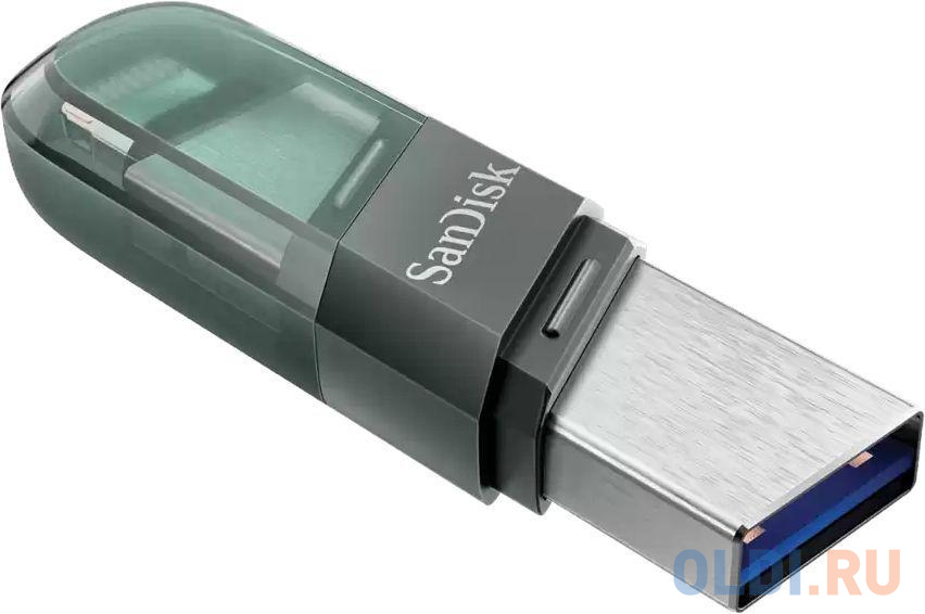Флешка 32Gb SanDisk SDIX90N-032G-GN6NN USB 3.1 Lightning зеленый серебристый, размер 65.4 x 15.2 x 8.7 мм - фото 5