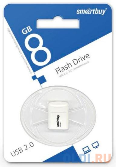 Флешка 8Gb Smart Buy SB8GBLara-W USB 2.0 белый - фото 2