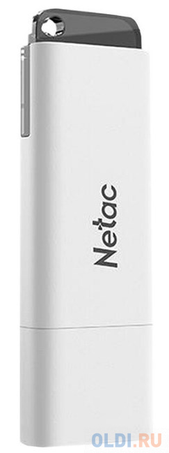 Флеш Диск Netac U185 128Gb <NT03U185N-128G-20WH>, USB2.0, с колпачком, пластиковая белая фото