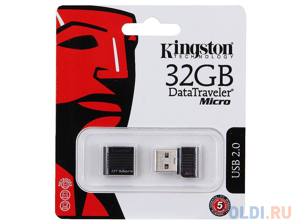 

Флешка USB 32Gb Kingston DataTraveler Micro DTMCK/32GB