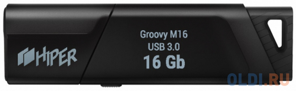 Флэш-драйв 16GB USB 3.0, Groovy M,пластик, цвет черный, защита от записи, Hiper пижон игрушка двухслойная твердый и мягкий пластик кость