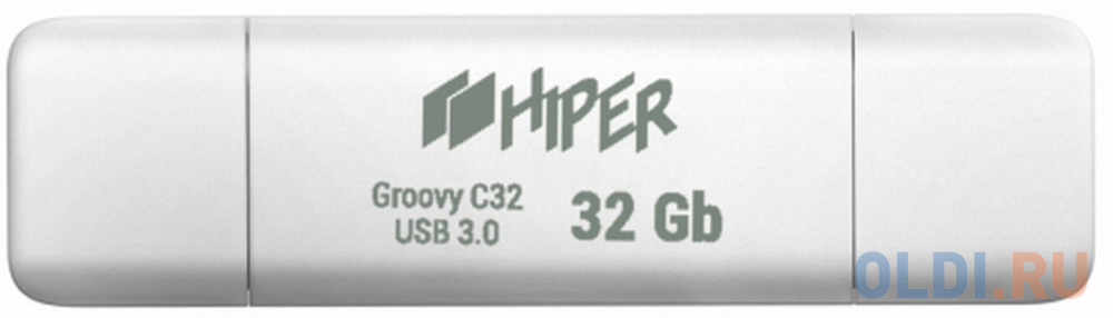 Флэш-драйв 32GB OTG USB 3.0/Type-C, Groovy C,пластик, цвет белый, Hiper флэш драйв 16gb usb 2 0 groovy t пластик hiper