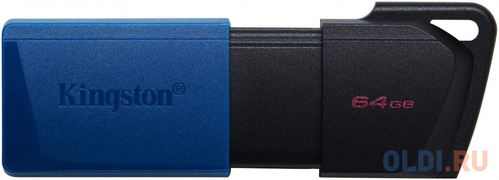 Флеш Диск Kingston 64Gb DataTraveler Exodia M DTXM/64GB USB3.0 черный/синий флэш драйв kingston datatraveler max 512gb usb3 2 gen 2 чёрный