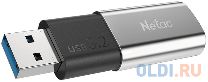 Флешка 128Gb Netac US2 USB 3.2 серебристый