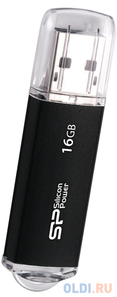 Внешний накопитель 16GB USB Drive <USB 2.0 Silicon Power Ultima II Black I-series (SP016GBUF2M01V1K)