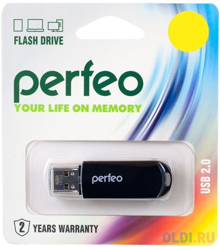 Perfeo USB Drive 8GB C03 Black PF-C03B008 - фото 2