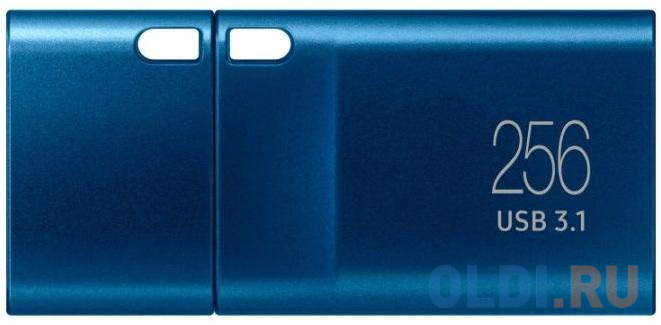 Флешка 256Gb Samsung MUF-256DA/APC USB Type-C синий внешний ssd диск 1 8 1 tb usb type c samsung mu pe1t0r ww синий