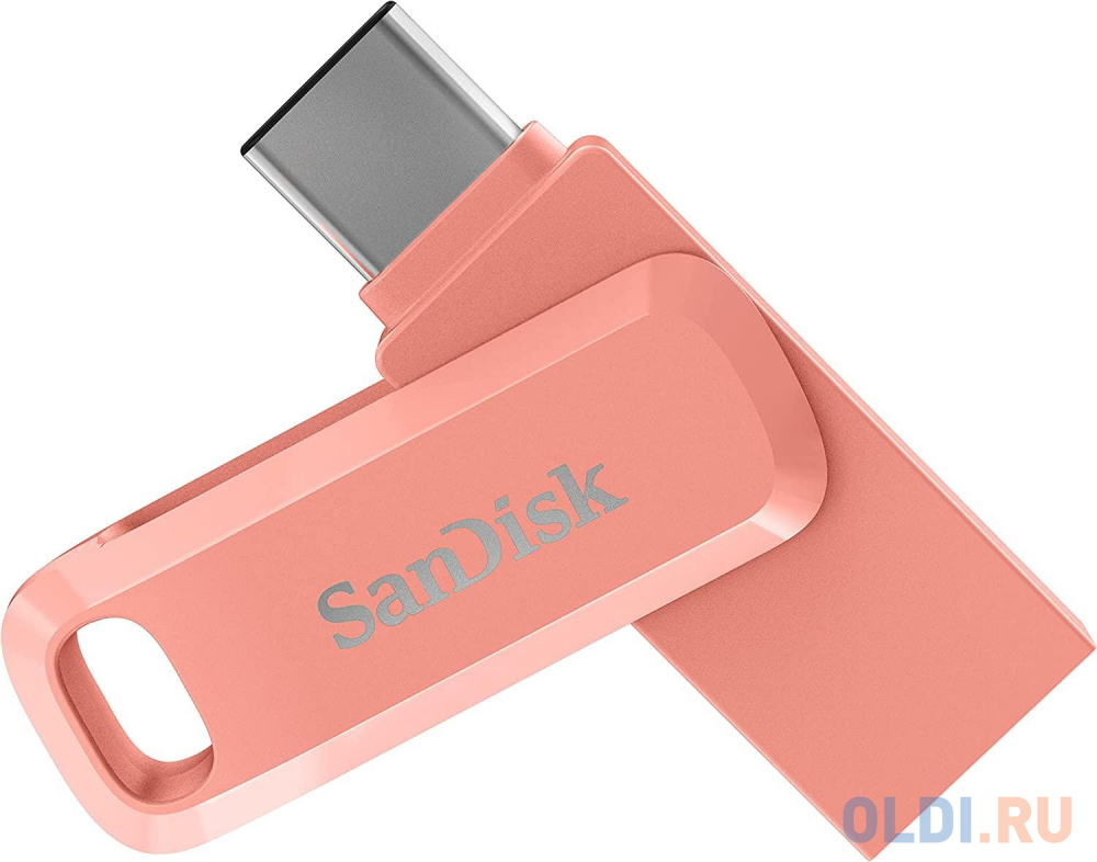 Флеш накопитель 256GB SanDisk Ultra Dual Drive Go, USB 3.1 - USB Type-C Pink SDDDC3-256G-G46PC - фото 1