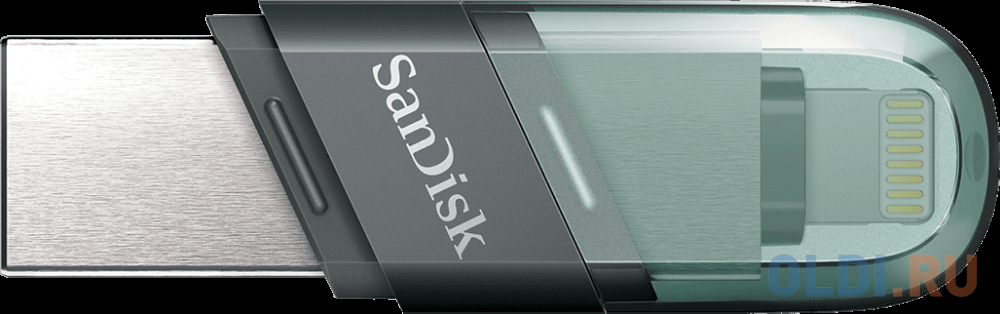 Флеш накопитель 64GB SanDisk iXpand Flip USB3.1/Lightning Mint Green