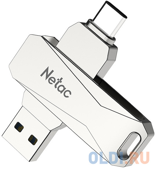 Флеш Диск Netac U782C 512Gb <NT03U782C-512G-30PN>, USB3.0+TypeC, металлическая фото