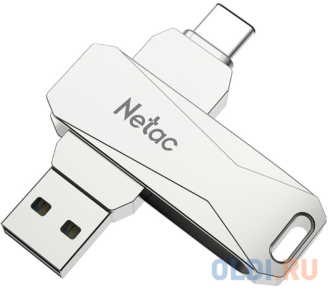 Флеш Диск Netac U782C 512Gb <NT03U782C-512G-30PN>, USB3.0+TypeC, металлическая фото