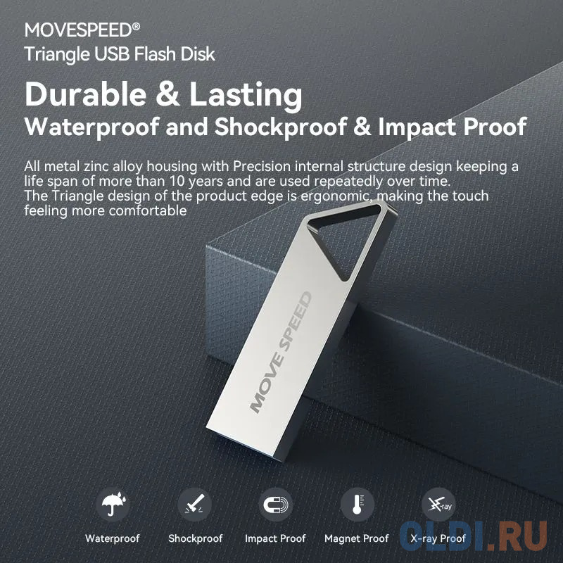 USB  8GB  Move Speed  YSUSD серебро металл YSUSD-8G2S - фото 4