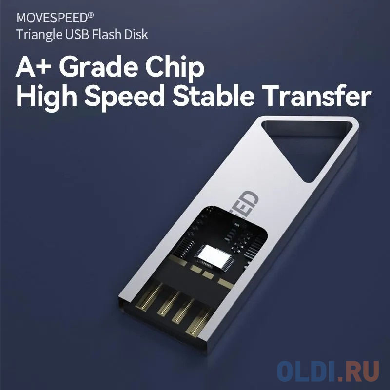 USB  8GB  Move Speed  YSUSD серебро металл YSUSD-8G2S - фото 6