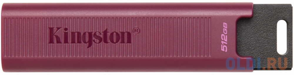 Флэш-драйв Kingston DataTraveler MaxA, 512 ГБ USB3.2 Gen 2 Type-A, бордовый флэш драйв kingston datatraveler max 512gb usb3 2 gen 2 чёрный