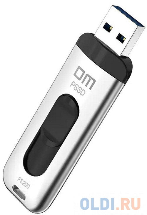 Флешка 128Gb DM FS200-USB3.2 128GB USB 3.2 серебристый, размер н/д