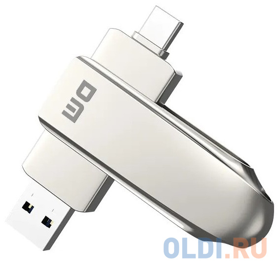 Флешка 128Gb DM FS230-USB3.2 128GB USB Type-C USB 3.2 серебристый флешка 128gb silicon power sp128gbuc3c31v1k usb 3 1 usb type c