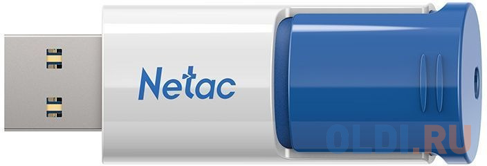 Флешка 512Gb Netac NT03U182N-512G-30BL USB 3.0 белый синий, размер 59.35 x 21.5 x 11.7 мм
