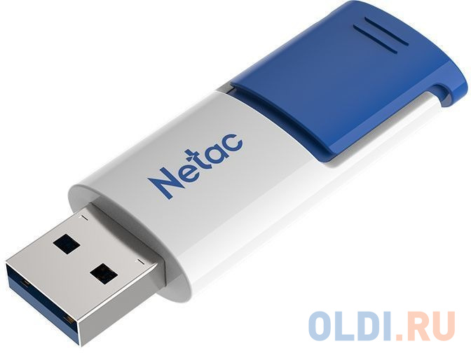 Флешка 512Gb Netac NT03U182N-512G-30BL USB 3.0 белый синий фото