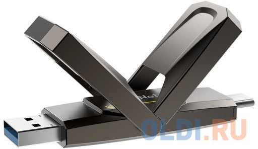 Флешка 1024 Gb Netac Solid State USB 3.0 USB Type-C черный фото
