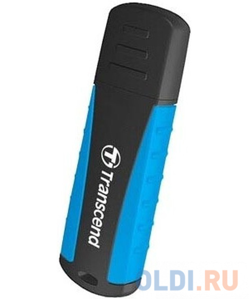 Флеш накопитель 256GB Transcend JetFlash 810, USB 3.0, Резиновый, Черный/Синий