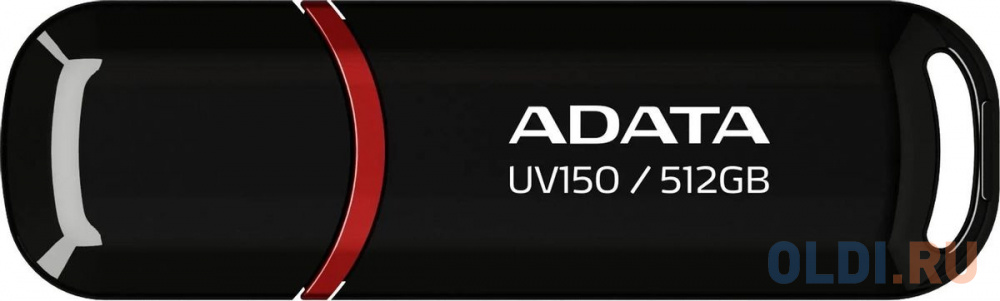 Флеш Диск A-DATA 512GB <AUV150-512G-RBK> UV150, USB 3.2, Черный