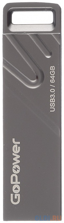 Флеш-накопитель GoPower TITAN 64GB USB3.0 металл черный графит (1/50/1000)