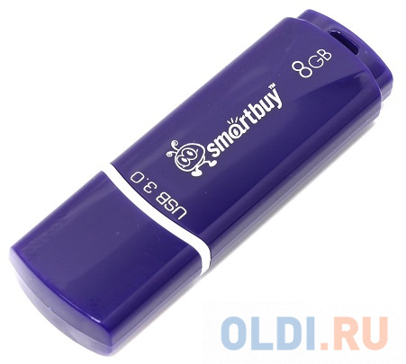 Внешний накопитель 8Gb USB Drive <USB3.0 Smartbuy Crown Blue (SB8GBCRW-Bl)