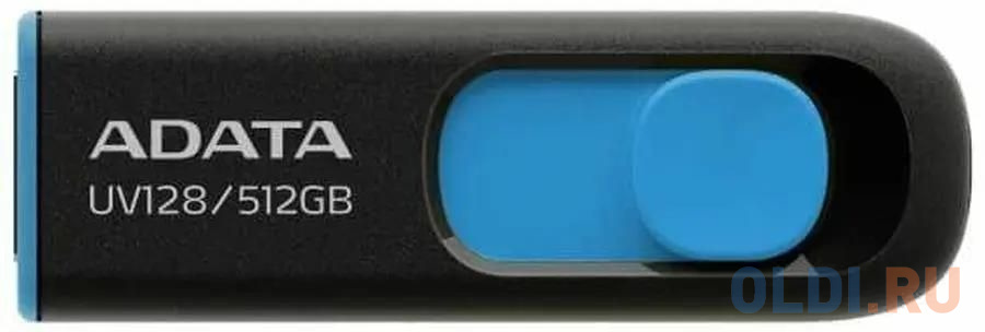 

512GB USB 3.2 Gen1 AUV128-512G-RBE Black/Blue, Performance (Max.): Up to 100MB/s read