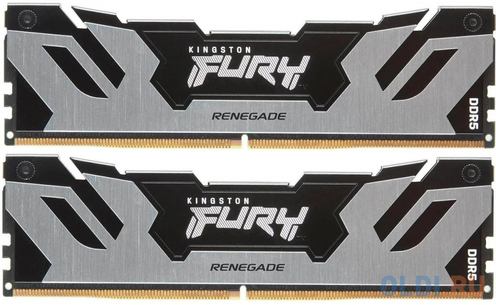 Модуль памяти DDR 5 DIMM 32Gb PC54400, 6800Mhz, Kingston FURY Renegade Silver XMP CL36 (Kit of 2) (KF568C36RSK2-32) (retail)