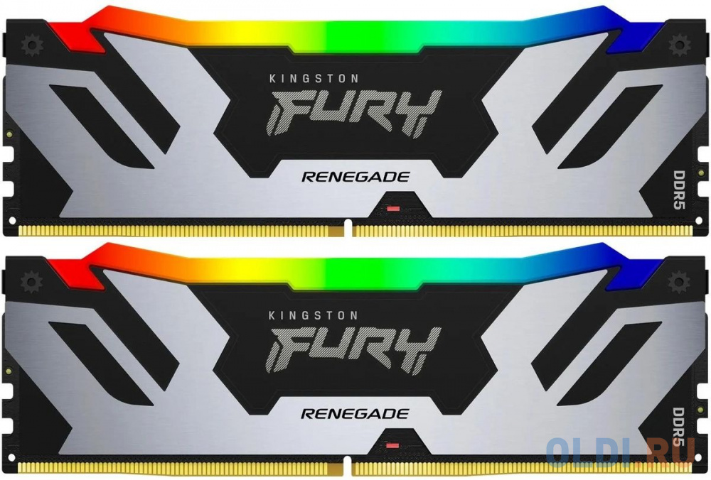 Модуль памяти DDR 5 DIMM 32Gb PC54400, 6800Mhz, Kingston FURY Renegade RGB XMP CL36 (Kit of 2) (KF568C36RSAK2-32) (retail)