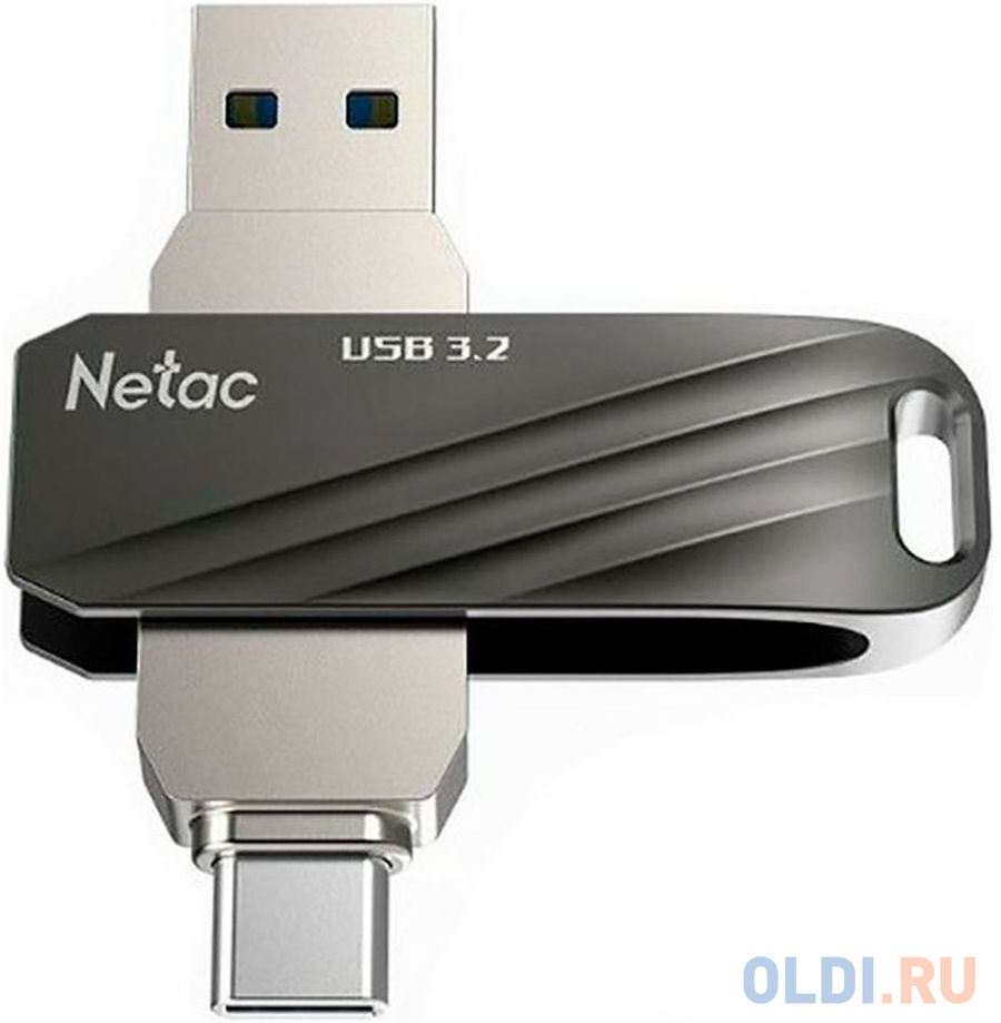 Флеш Диск Netac US11 128GB USB3.0+TypeC Dual Flash Drive 128GB &lt;NT03US11C-128G -32BK&gt; - NT03US11C-128G-32BK