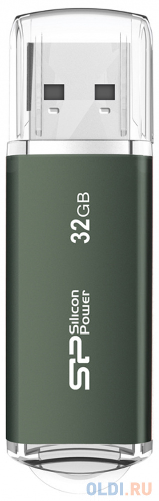 Флеш накопитель 32Gb Silicon Power Ultima II, USB 2.0, Зеленый