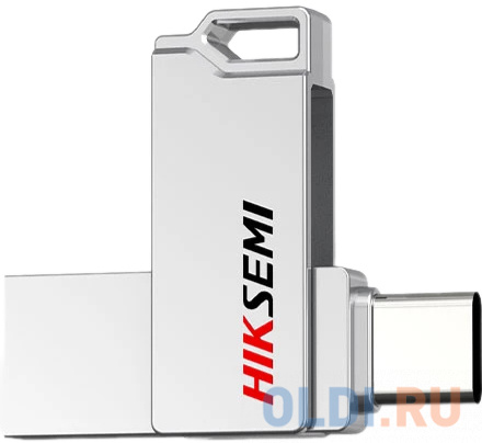 Флеш Диск HIKSEMI SYNC HS-USB-E327C/32G/U3/Si lver 32Gb &lt;HS-USB-E327C/3 2G/U3/Silver&gt;, USB3.2/Type-C