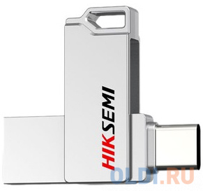 Флеш Диск HIKSEMI SYNC HS-USB-E327C/128G/U3/S ilver 128Gb &lt;HS-USB-E327C/1 28G/U3/Silver&gt;, USB3.2/Type-C