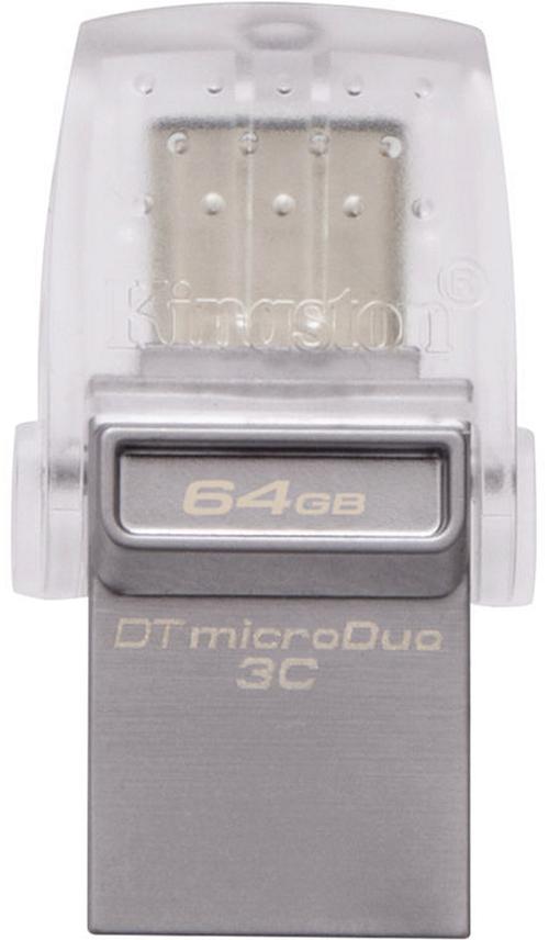 Внешний накопитель 64GB USB Drive <USB 3.0 Kingston DTDUO3C (DTDUO3C/64GB) DTDUO3C/64GB - фото 1