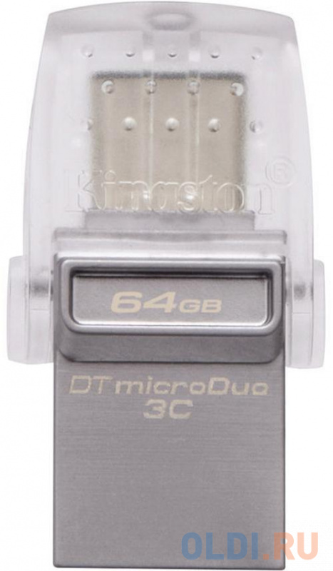 Внешний накопитель 64GB USB Drive <USB 3.0 Kingston DTDUO3C (DTDUO3C/64GB) DTDUO3C/64GB - фото 1