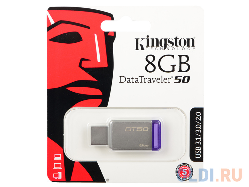 

Флешка USB 8Gb Kingston DataTraveler DT50/8GB