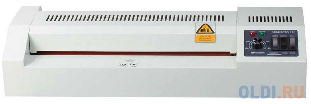 Ламинатор BRAUBERG FGK-230, формат А4, толщина пленки 1 сторона 60-250 мкм, скорость 51 см/мин, 531970 фото