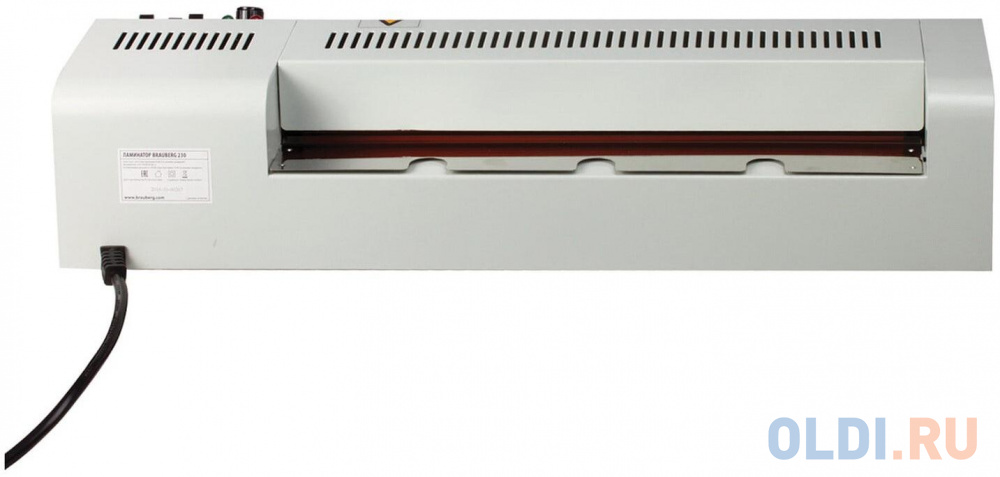 Ламинатор BRAUBERG FGK-230, формат А4, толщина пленки 1 сторона 60-250 мкм, скорость 51 см/мин, 531970 фото