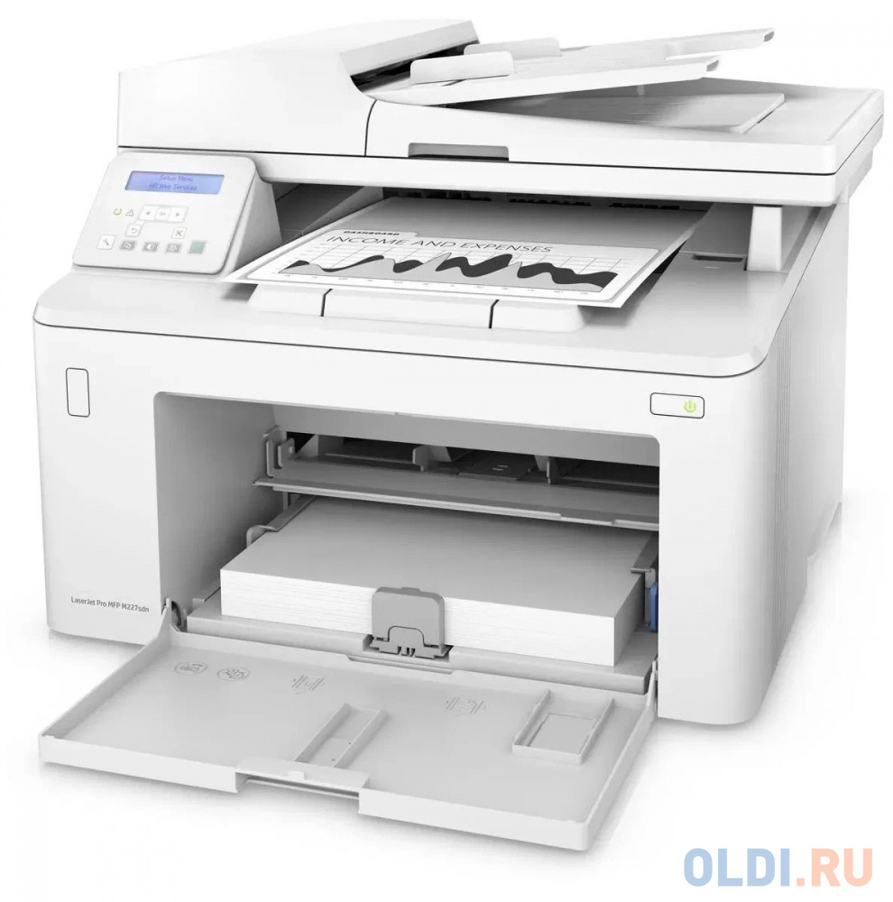 МФУ HP LaserJet Pro M227sdn <G3Q74A> принтер/сканер/копир, A4, 28 стр/мин, ADF, дуплекс, USB, LAN (замена CF486A M225rdn) фото