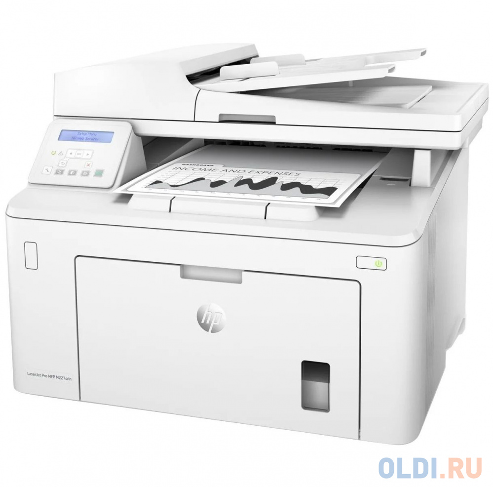 МФУ HP LaserJet Pro M227sdn <G3Q74A> принтер/сканер/копир, A4, 28 стр/мин, ADF, дуплекс, USB, LAN (замена CF486A M225rdn) фото