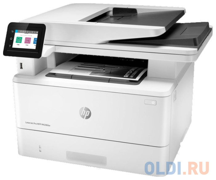 МФУ HP LaserJet Pro M428fdw  W1A30A  принтер/сканер/копир/факс, A4, ADF, дуплекс, 38 стр/мин, 512Мб, USB, LAN, WiFi (замена F6W15A M426fdw) фото