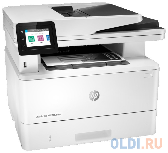 МФУ HP LaserJet Pro M428fdw  W1A30A  принтер/сканер/копир/факс, A4, ADF, дуплекс, 38 стр/мин, 512Мб, USB, LAN, WiFi (замена F6W15A M426fdw) фото