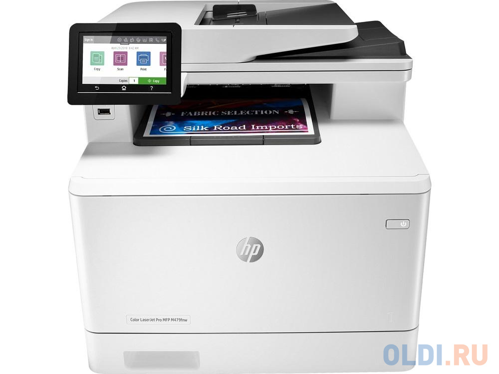 МФУ HP Color LaserJet Pro M479fnw <W1A78A>  принтер/сканер/копир/факс, A4, ADF, 27/27 стр/мин, 512Мб, USB, LAN, WiFi (замена CF377A M477fnw)